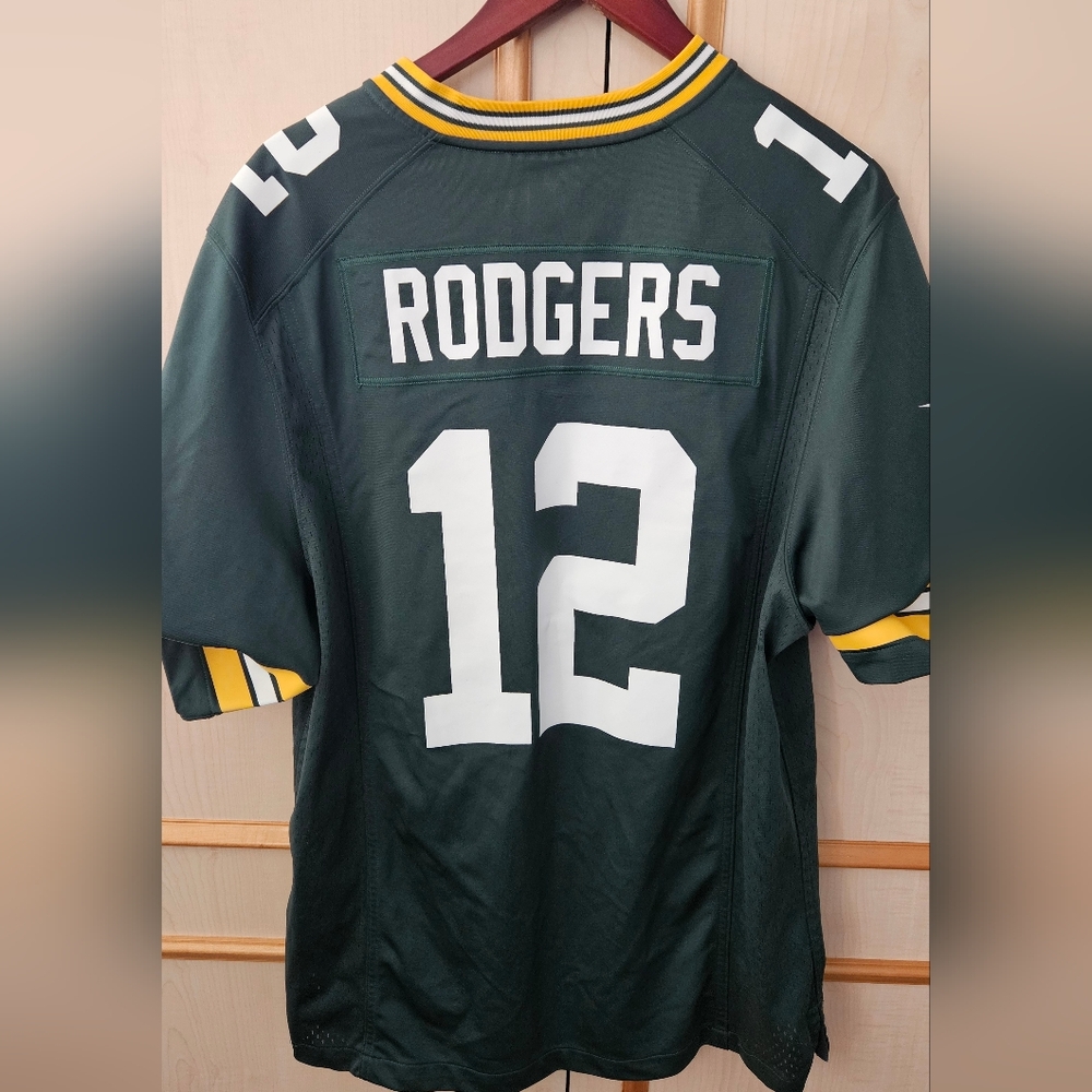 Green Bay Packers Green Aaron Rogers Jersey